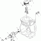 120 XCR - S00WB1AS Поршень и коленвал