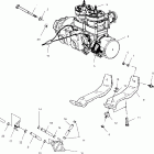 600 XC SP S00SP6ES Крепление двигателя