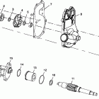 500 XC - 099SB5AS Водяной  и масляный насосы