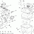 700 XC - 099SB7AS Масляный бак и воздуховод