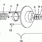 700 RMK - 0980966 Driven clutch 700 rmk 0980966 and european 700 rmk e9809...