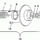 700 XCR - 0985678 Привод сцепления