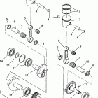 SPORT - 0980443 Piston and crankshaft sport 0980443 and sport touring 09...