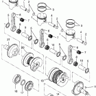 700 XCR - 0985678 Поршень и коленвал