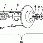 XCF - 0981643 Driven clutch xcf 0981643