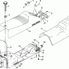 500 - E982764A Seat and gas tank 500 indy 0982764(a)(b) and european 50...