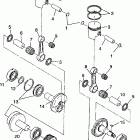500 - E982764A Piston and crankshaft 500 indy 0982764(a)(b) and europea...