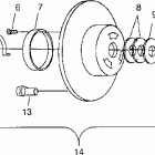 E982362 EURO TRAIL TOURING Driven clutch trail touring 0982362 and european trail t...