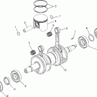 700 XC - 0981766 Поршень и коленвал