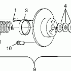 440 XCR - 0981660 Привод сцепления