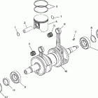 700 RMK - 0980966 Piston and crankshaft 700 rmk 0980966 and european 700 r...