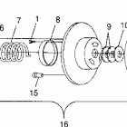 700 XC - 0981766 Привод сцепления