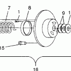E972761 EURO TRAIL Driven clutch trail 0972761, european trail e972761, tra...