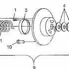 0971660 440 XCR Driven clutch 440 xcr 0971660