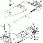 0970961 TRAIL RMK Seat and gas tank trail rmk 0970961
