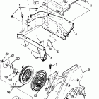 0970961 TRAIL RMK Blower housing & recoil starter trail rmk 0970961
