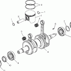 0971766 700 XC Piston and crankshaft 700 xc 0971766