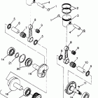 0970961 TRAIL RMK Piston and crankshaft trail rmk 0970961