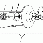 0971643 XCF Driven clutch xcf 0971643