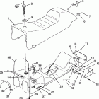 0975677 600 XCR Seat and gas tank 600 xcr 0975677, 600 xcr se h975677 an...