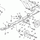 0971660 440 XCR Rail mounting (suspension) 440 xcr 0971660