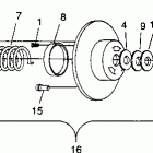 0973365 CLASSIC TOURING Driven clutch classic touring 0973365 and european class...