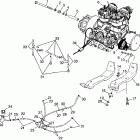 0971660 440 XCR Крепление двигателя