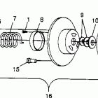 0970961 TRAIL RMK Driven clutch trail rmk 0970961