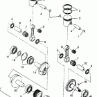 0973774 500 EFI Piston and crankshaft 500 efi 0973774