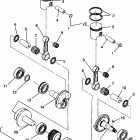 0961760 XCR 440 SP Piston and crankshaft 440 xcr sp 0961760