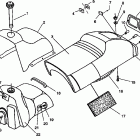 0961760 XCR 440 SP Seat and gas tank 440 xcr sp 0961760