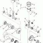 0962064 WIDETRAK LX Piston and crankshaft widetrak lx 0962064 and european w...