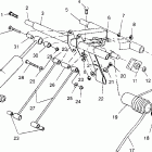 0961660 440 XCR Rear torque arm 440 xcr 0961660
