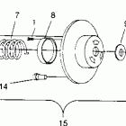 0963865 CLASSIC Driven clutch classic 0963865