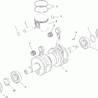 0971758 600 XC Поршень и коленвал