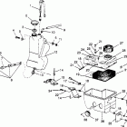 0963774 500 EFI Oil tank  /  air box assembly 500 efi 0963774 and europe...
