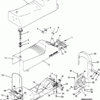 0962574 500 EFI SKS Seat and gas tank assembly 500 efi sks 0962574, 500 efi ...
