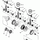 0961676 600 XCR Piston and crankshaft 600 xcr 0961676 and european 600 x...