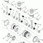 0965677 600 XCR SP Piston and crankshaft 600 xcr sp 0965677 and european 60...