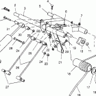 0962564 500 CARB SKS Rear torque arm assembly 500 carb 0962764, 500 carb sks ...