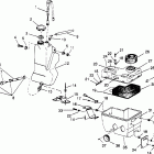 0962574 500 EFI SKS Oil tank  /  air box 500 efi sks 0962574, 500 efi rmk 09...