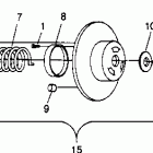 0962061 WIDETRAK GT Driven clutch widetrak gt 0962061 and european widetrak ...