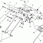 X951660 440 XCR SP Rear torque arm assembly  440 xcr sp x951660