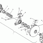 0950443 SPORT Drive clutch assembly sport 0950443, sport touring 09502...
