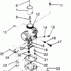 0950582 STORM SKS Carburetor assembly storm 0950782, storm sks 0950582,  e...