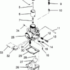 0950443 SPORT Carburetor assembly sport 0950443, sport touring 0950243...