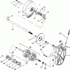 0952574 500 SKS Drive train assembly  500 efi 0952774, efi sks 0952574, ...