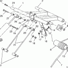 0951660 440 XCR Rear torque arm assembly 440 xcr 0951660