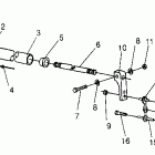 0951660 440 XCR Torsion bar assembly 440 xcr 0951660