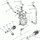 0951676 600 XCR Oil pump assembly 600 xcr 0951676